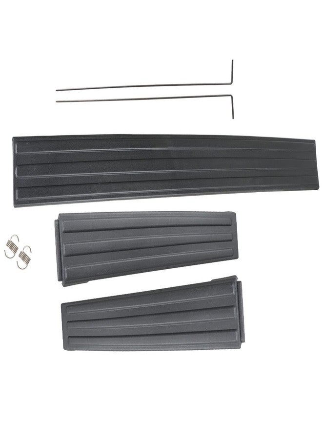 munirater 3PCS Tailgate Flex Flexible Step Protector Trim Molding Cap Black Replacement for 2009-2014 F150 9L3Z9941018AA 9L3Z9941019A - Image 2